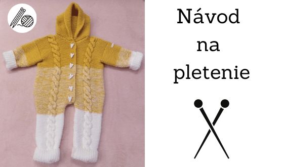 Pletený detsky overal