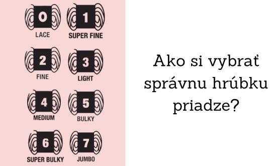 Ako si vybrať správnu hrúbku priadze