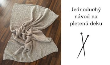 Jednoduchá pletená deka z Alize Velluto