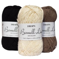 Prírodná priadza Drops Bomulin