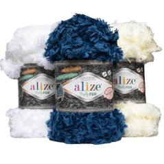 Priadza na pletenie rukami Alize Puffy Fur