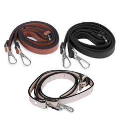 Dlhý koženkový popruh hladky s karabínami