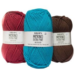 Prírodná vlna Drops Merino extra fine