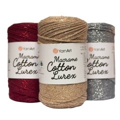 Špagát Macrame cotton Lurex