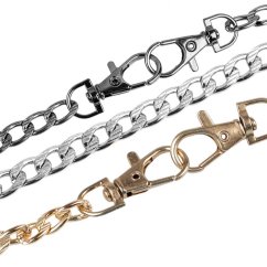 Retiazka na kabelku s reliéfom a karabínou 120cm