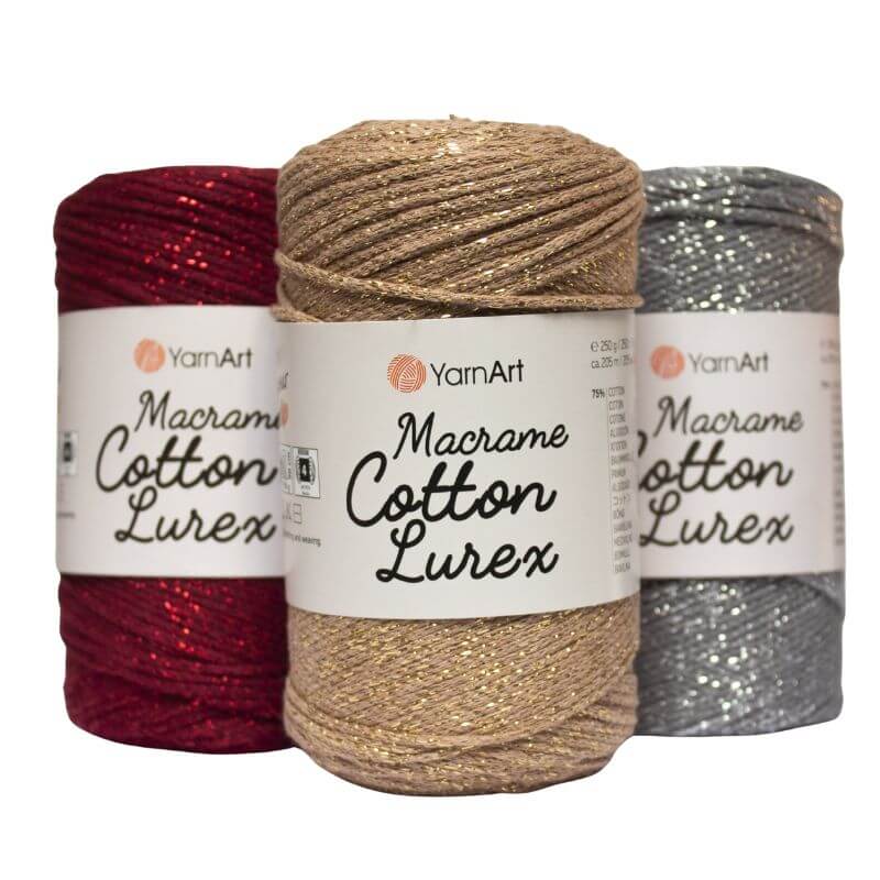 Špagát Macrame cotton Lurex