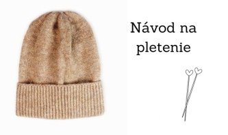 Návod na jednoduchú pletenú čiapku Návod na jednoduchú pletenú čiapku