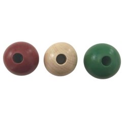 Drevené korálky priemer 40 mm
