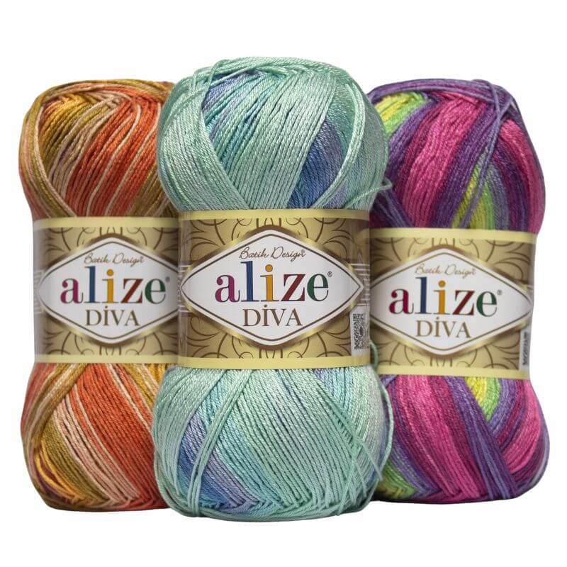 Melirovaná priadza Alize Diva Batik