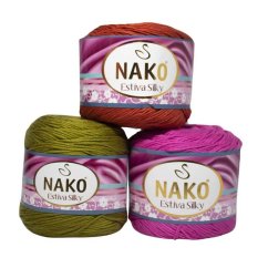 Bavlnená priadza Nako Estiva Silky