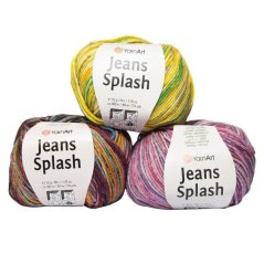 Melirovaná priadza YarnArt jeans splash Melirovaná priadza YarnArt jeans splash