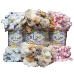 Priadza na pletenie rukami Alize Puffy Color