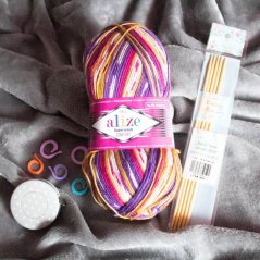 sada na pletene ponozky