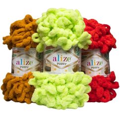 Priadza na pletenie rukami Alize Puffy