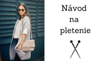 Pletená Jesenná Vesta