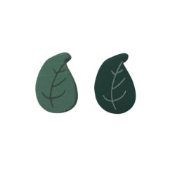 Drevené korálky 12x20 mm - List