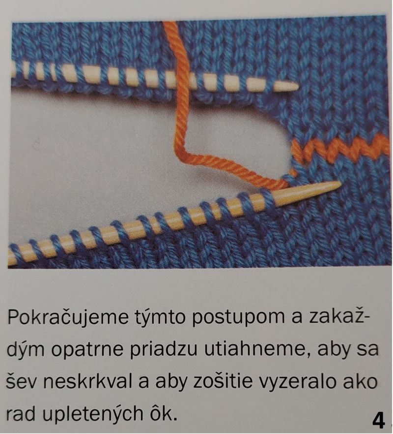 návod na pletenú vestu 4