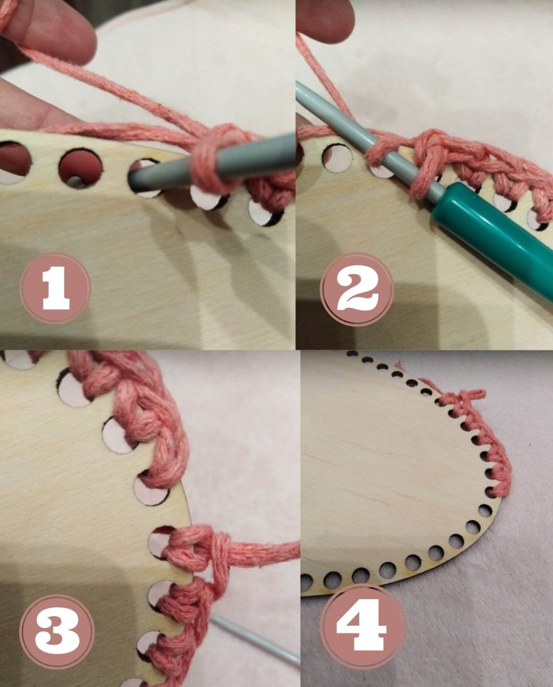 Postup na handmade háčkovaný košík