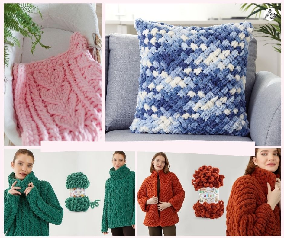 Výrobky z vlny Alize Puffy