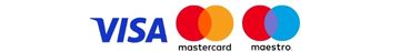 Prijímame platobné karty Visa, Mastercard a Maestro